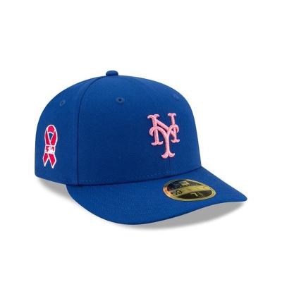 Blue New York Mets Hat - New Era MLB Mother's Day Low Profile 59FIFTY Fitted Caps USA9061725